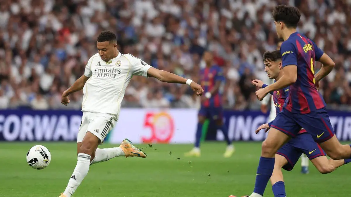 FC Barcelona – Real Madrid: Kylian Mbappé absen untuk El Clásico