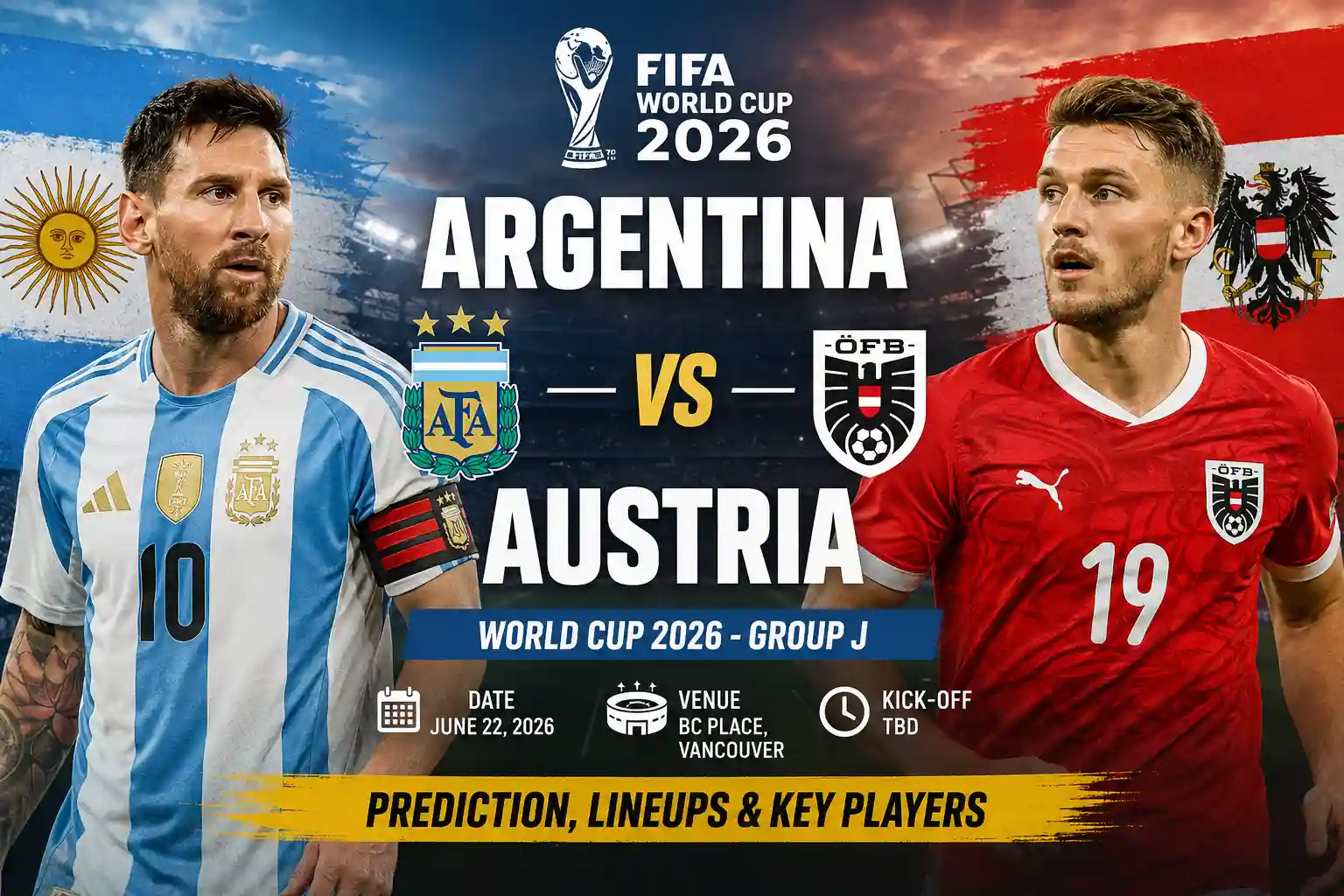 Argentina vs Austria: Prediksi Piala Dunia 2026,