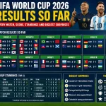 Hasil Piala Dunia FIFA 2026 Sejauh Ini