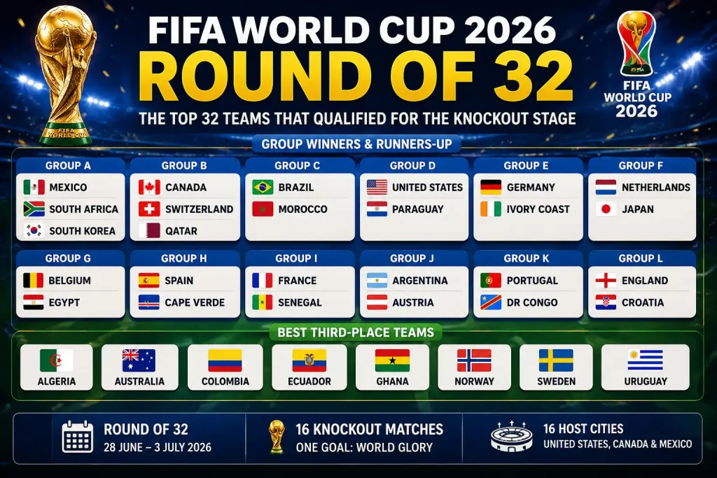 FIFA World Cup 2026 Round of 32: