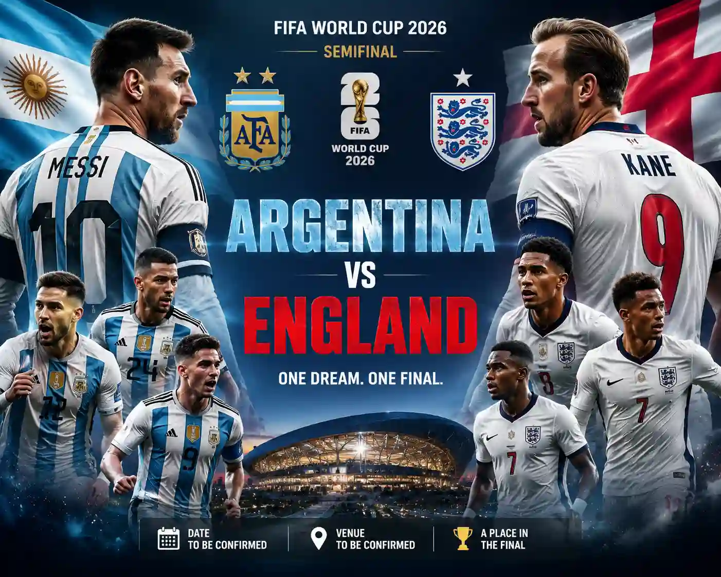 Semifinal Piala Dunia 2026 Argentina vs Inggris